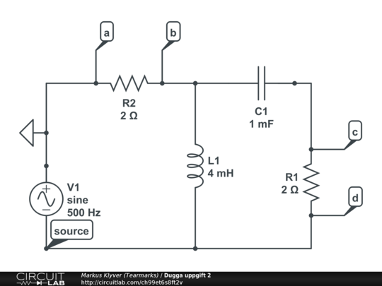 Dugga uppgift 2 - CircuitLab