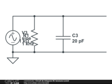 Circuit de integrare RC tensiune-curent