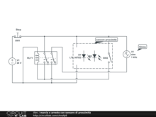 marcia e arresto con sensore di prossimità