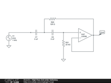 High Pass 2nd order Sallenkey