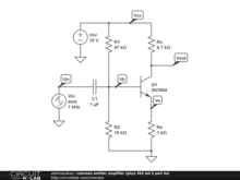 common emitter amplifier (phys 364 lab 5 part 4a)