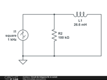 Circuit de integrare RL in curent