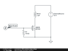 MCU controls a large voltage