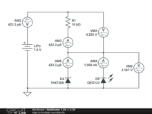 Stabilizator 7.4V -> 3.3V