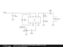 Single Channel Audio Amplifier LM386N-1 (12v .5W)