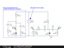 Diode based AC voltage divider