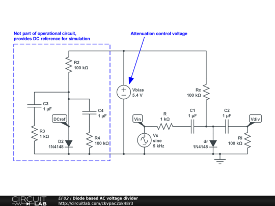 Diode based AC divider -