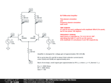 BJT Differential Amplifier Sim Demo