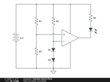 Indicador bateria fraca