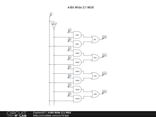 4 Bit Wide 2 1 Mux Circuitlab