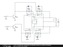 circuito per movimento di attuatori lineari su ordine di Arduino