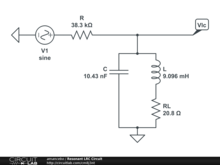 Resonant LRC Circuit