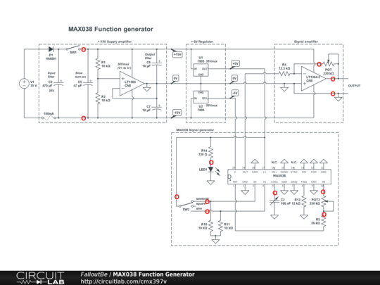 Function Generator Circuit Diagram