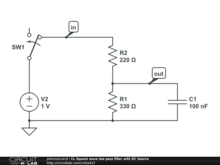 CL Square wave low pass filter with DC Source