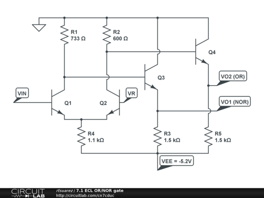 Ecl Nand Gate Circuit Diagram - Wiring View and Schematics Diagram
