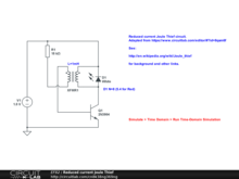 Reduced current Joule Thief