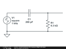 circuit de derivare CR in tensiune (200pF-9.3K ohmi)