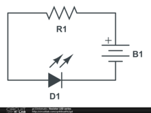Resistor LED series