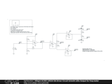 Allegro A1302 LM324 OA Driver Circuit Schmitt LEDs Output for freq-meter