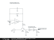 Photodiode Amp - Schmitt Trigger IC Version