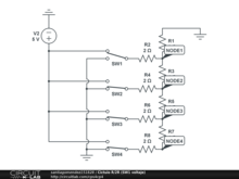 Cictuio R/2R (SW1 voltaje)