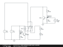 relais switched mosfet motor controller