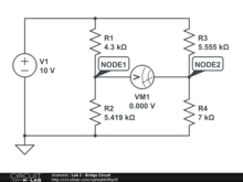 Lab 2 -  Bridge Circuit