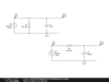 circuit de integrare RC in tensiune si in curent