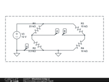 Wheatstone bridge a)