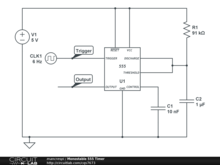 Monostable 555 Timer