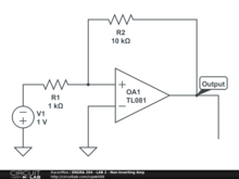 ENGR& 204 - LAB 2 - Non-Inverting Amp