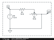 Voltage Divider - Potentiometer