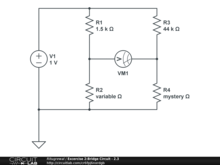 Excercise 2:Bridge Circuit - 2.3
