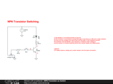 NPN Transistor as Switch