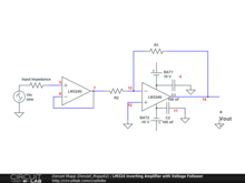LM324 Inverting Amplifier with Voltage Follower