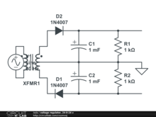 voltage regulator, 24-0-24 v