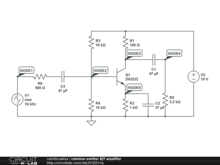 common emitter BJT amplifier