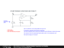 Op-Amp Feedback Capacitance and Stability