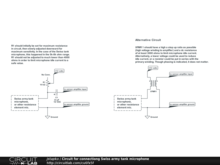 Circuit for connectiong Swiss army tank microphone