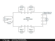 Circuit with motors