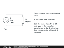 How to draw an arbitrary impedance block (non-simulatable)
