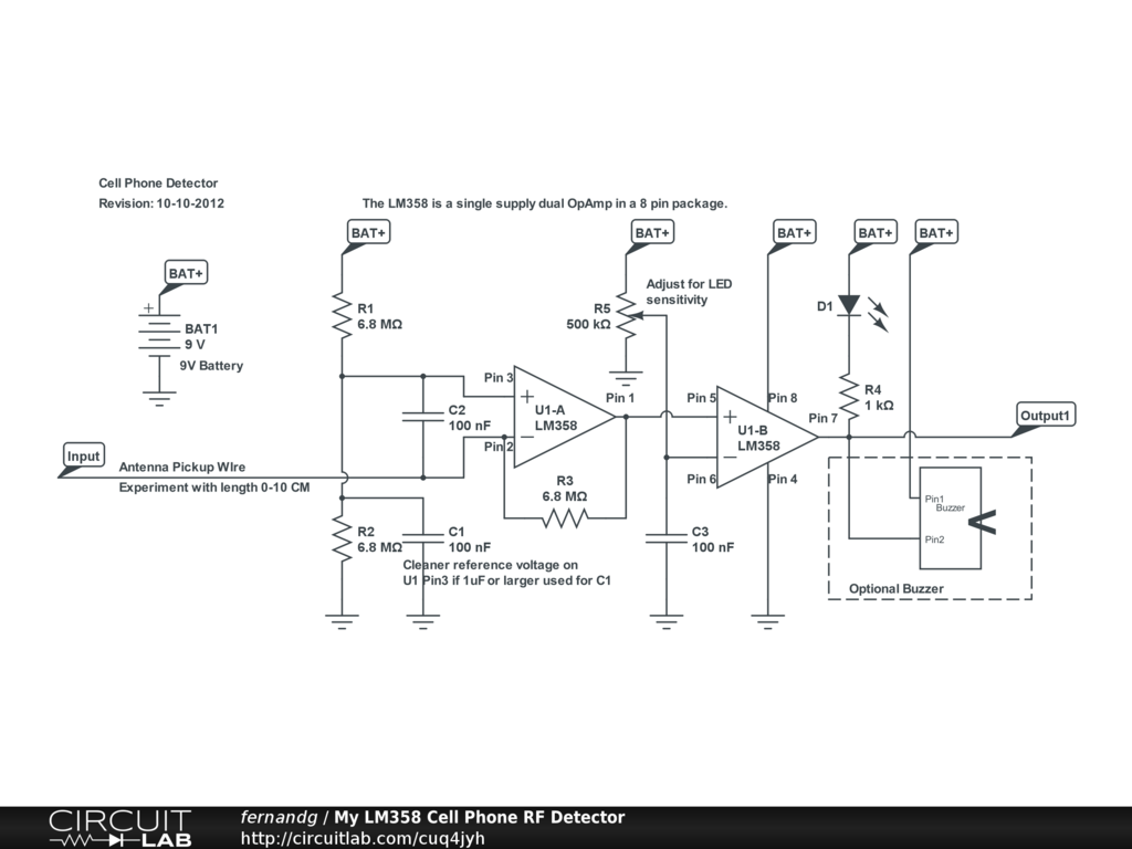 Rf Detector Circuit Diagram