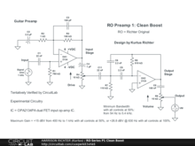 RO-Series Preamp 1:  Clean Boost