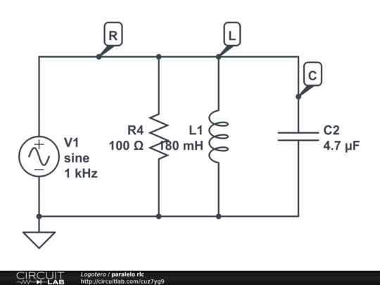paralelo rlc - CircuitLab