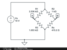 Wheatstone bridge