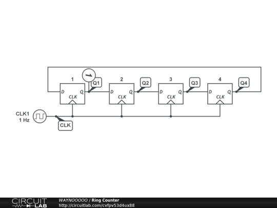 Ring Counter Circuit Diagram