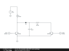 EL inverter with FET (not working)
