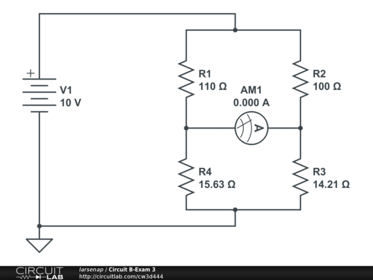 Circuit B-Exam 3 - CircuitLab