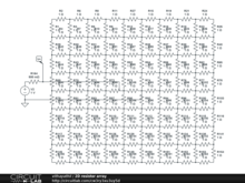 2D resistor array