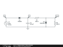 Design project 1 final schematic
